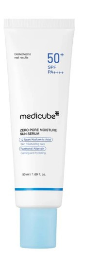 کرم ضد آفتاب بیرنگ صورت مدیکیوب SPF50 مدل zero pore برای کنترل منافذ 50 میلی