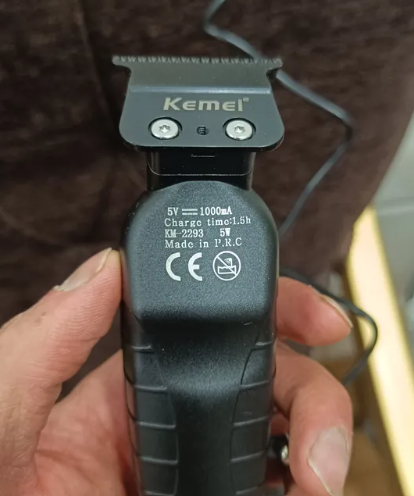 ماشین اصلاح موی سر و صورت کیمی مدل KM-2293 با تیغه کربن استیل خودتیز شونده