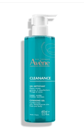 ژل شوینده اون Avene مخصوص پوست چرب و مستعد آکنه 400 میلی لیتر