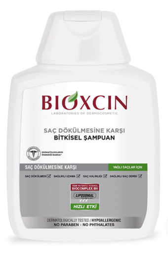 شامپو ضد ریزش گیاهی بیوکسین مناسب موهای چرب حجم 300ml